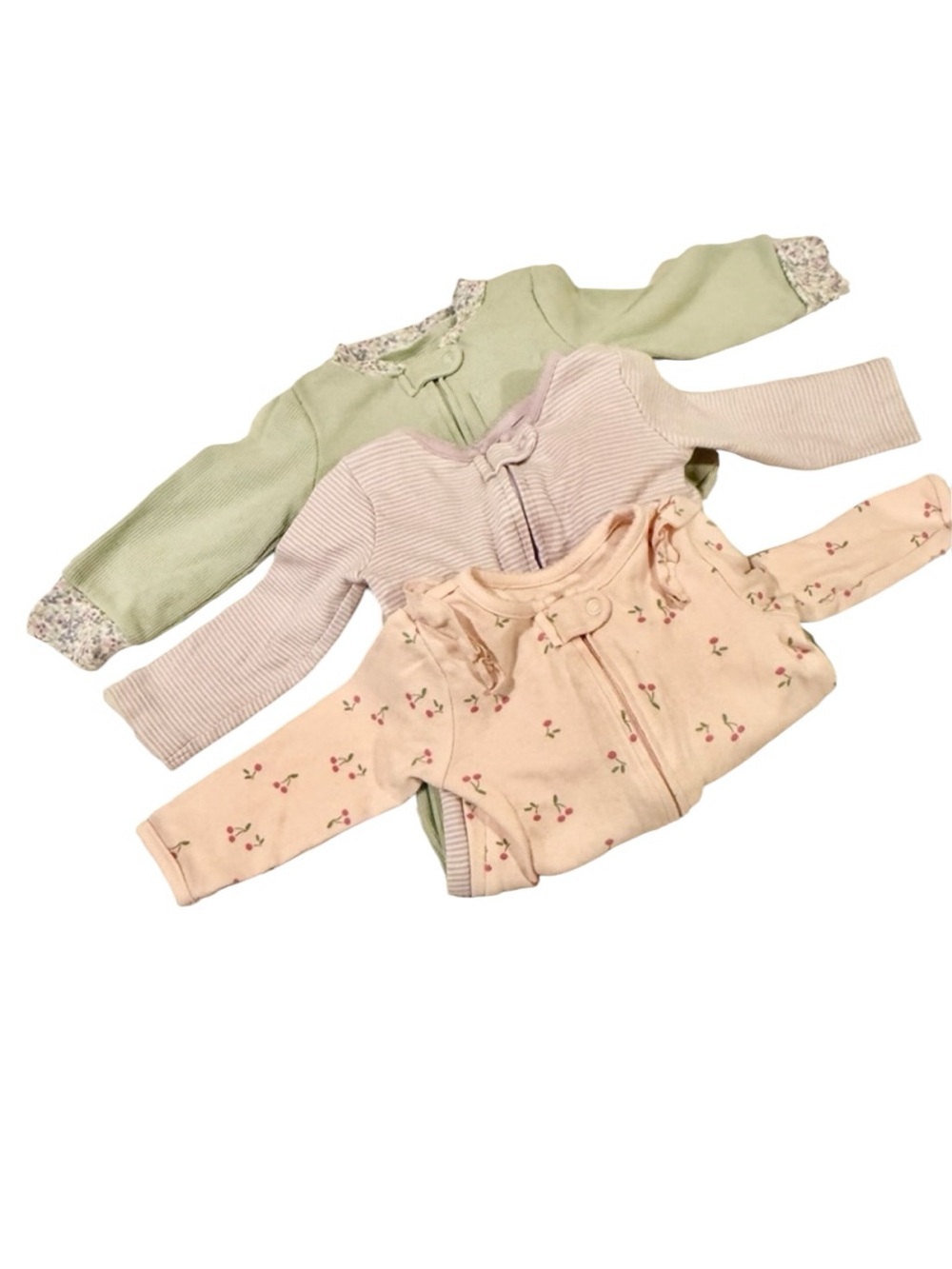 Carter’s Baby Girl Pajamas Lot of 3 Size 6-9 Months